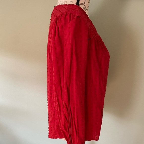 Elegant Red Women's Banana Republic Top Size Small - Picture 3 of 6